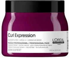 L'Oreal Professionnel Serie Expert Curl Expression Glycerin2.5% + Urea H + Hibiscus Seed Hair Treatment Kreminis Mask Intense Moisturizing, 500 ml