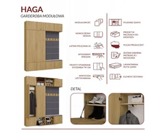 Top E Shop HAGA IV 2SZ2W Wardrobe – Artisan Oak