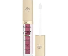 Eveline Cosmetics Wonder Match kreminiai skysti matiniai lūpų dažai 03 violetinė, 6,8 ml