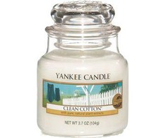 Yankee Candle Clean Cotton Scented Candle unisex, 104 g