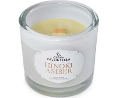 Yankee Candle Hinoki Amber baltoji sojų žvakė 170g