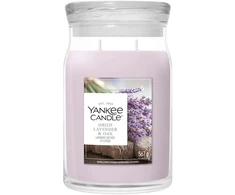 „Yankee Candle Signature“ džiovintų levandų ir ąžuolo žvakė, didelė, 567 g