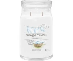 Yankee Candle Signature Clean Cotton kvapni žvakė, 411 g