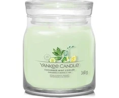 Yankee Candle Aromatinė žvakė Signature glass medium Cucumber Mint Cooler 368 g