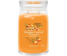Yankee Candle Aromatinė žvakė "Signature large glass Farm Fresh Peach" 567 g