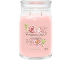 Yankee Candle Aromatinė žvakė Signature glass large Fresh Cut Rose s 567 g