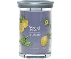 Yankee Candle Aromatinė žvakė Signature tumbler large Juodas Tea - Lemon 567 g