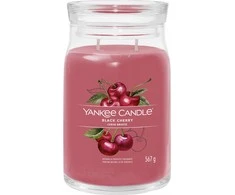 Yankee Candle Aromatinė žvakė "Signature" didelis stiklas "Juodas Cherry" 567 g