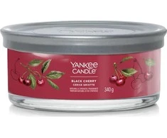 Yankee Candle Aromatinė žvakė Signature tumbler medium Juodas Cherry 340 g
