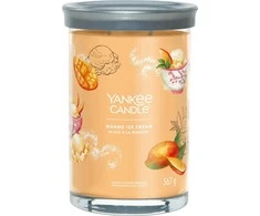 Yankee Candle Aromatinė žvakė Signature tumbler large Mango Ice Kreminis 567 g
