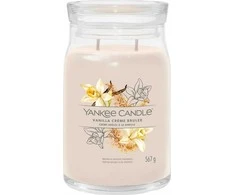Yankee Candle Aromatinė žvakė "Signature" didelė stiklinė Vanilla Creme Brulée 567 g
