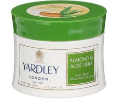 Yardley Almond &amp; Aloe Vera Hair – maitinantis plaukų kremas, 150 g