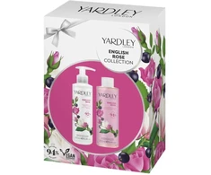 Set Yardley: English Rose Hydrating Body Milk, 250 ml + English Rose Moisturizing Floral Kūno prausiklis Body, 250 ml