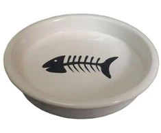 Yarro International Ceramic bowl Plokštė balta / rausva 13.5x2.5c m