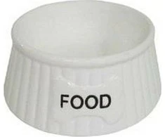 Yarro International Yarro Ceramic Bowl Šunims Maistas Baltas 15,5x6 cm