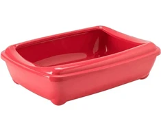 Yarro International YARRO tualetas katėms su rėmeliu JUMBO 57x43x15cm CLASSIC RÓŻOWA