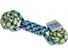 Yarro International VIRVĖS ŽAISLAS - Medvilninis virvelinis hantelis, 27 cm