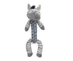 Yarro International YARRO Žaislas Pliušinis ZEBRA Z PLECIONYM SZNUREM 35cm Y0088