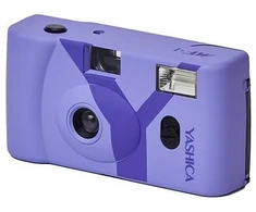 YASHICA MF-1 Snapshot Art Camera (levandų spalvos) - analoginė kamera