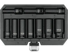 Toya Sa Poland Smūginių ilgų galvučių rinkinys – AS-Drive, CrMo – 1/2", 10–27 mm, 10 vnt