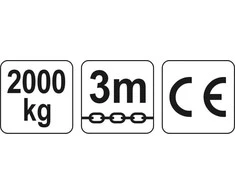 Mechaninis keltuvas Yato YT-58953; 2000 kg