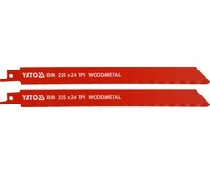 Yato Toya Sa Poland Pjūkliukai stumdomam siaurapjūkliui | metalui | BIM 225 mm 24TPI 2 vnt. (YT-33934)