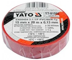 Juosta izoliacinė raudona 0.13 mm*15 mm*10 m YT-81592 YATO (12/72)