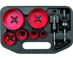 Yato bimetalinių gręžimo karūnų rinkinys 8 vnt. 22-73 mm YT-3380