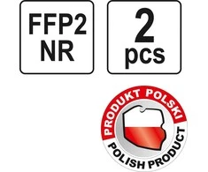 YATO DULKĖS KAUKĖS 2vnt.. FFP2/P