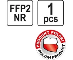 YATO PÓŁMASKA FILTRUJĄCA FFP2/PZ