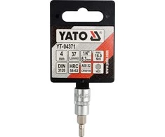 YATO ŠEŠIAKAMPIS RAKTAS 1/4″ 4x 37mm 04371