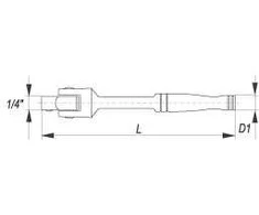 YATO POKRĘTŁO UCHYLNE 1/4" 125mm
