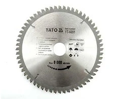 YATO diskinis pjūklas, skirtas ALUMINIUI 250x30mm 100 dantu 6095
