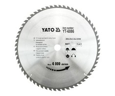 YATO WIDI diskinis pjūklas 400x30 mm 60 dantukų 6086