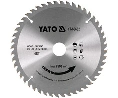 YATO WIDI diskinis pjūklas 216 x 30 mm 48 dantukų 60682
