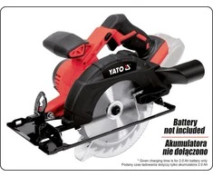 YATO diskinis pjūklas 165mm 18V BE BATERIJAŲ IR Įkroviklio