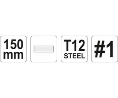YATO METALO DILDĖ PLOKŠČIA 150mm #1 62228
