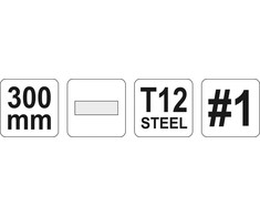 YATO PLOKŠČIA METALO DILDĖ 300mm #1 62231