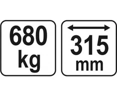 YATO TRAVERSE-BALANCIJA KRANUI 680kg
