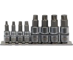 YATO KLUCZE SPIRALNE DO OBROBIONYCH ŚRUB 1/4"-3/8" kpl. 8el.