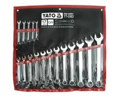 Kombinuotų veržliarakčių komplektas Yato YT-0363; 8-32 mm; 17 vnt.