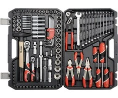 YATO rankinių įrankių rinkinys YT-38901, 1/4" 1/2", 122 vnt.