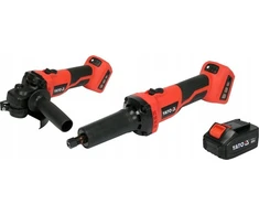 YATO SZLIFIERKI 18V Rinkinys 2vnt.. kampinis + tiesinis 1x4,0Ah