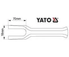 YATO traukiklis vairo stiebo / rutulinių jungčių šakutei 200 mm 0615