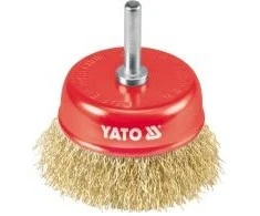 YATO BET šepetėlis 75mm, SU BOTONU, GORUOTAS VILAS 4750