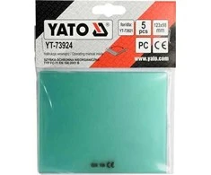 Yato IŠORINIS APSAUGINIS STIKLAS ŠALMUI YT-73921 5 VNT. MATMENYS 123*98MM