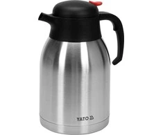 Bikuvalt Toya Sa Poland Stalinis termosas su mygtuku | nerūdijantis plienas 201 | 2,0 l | dviguba sienelė | satininė apdaila (YG-07014)