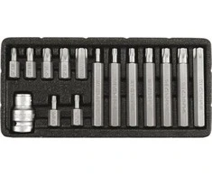 YATO KOŃCÓWKI TORX 15elem. Z OTWOREM 0417