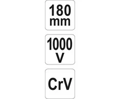 YATO UNIVERSALIOS REPLĖS 180mm VDE