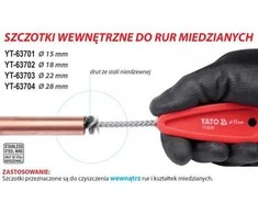 YATO VIDINIS ŠEPETYS VARINIAMS VAMZDŽIAMS /02 FI=18mm.